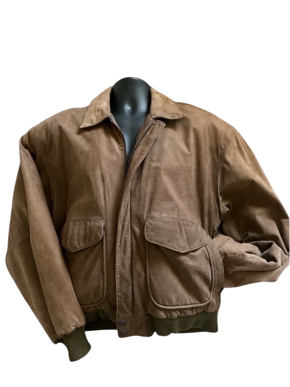 VINTAGE WILSONS BROWN LEATHER  BOMBER JACKET THINSULATE i
